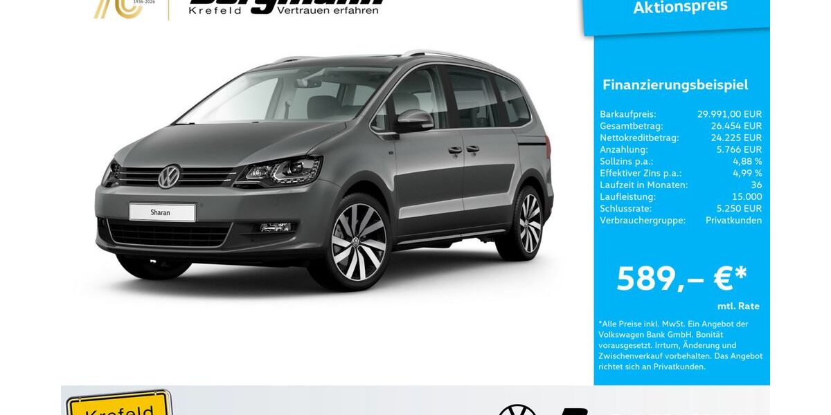 VW Sharan 101.000 km 29.991 &euro; Krefeld 47803