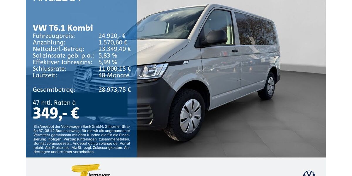 VW T6 Kombi 165.258 km 24.310 &euro; Duisburg 47059