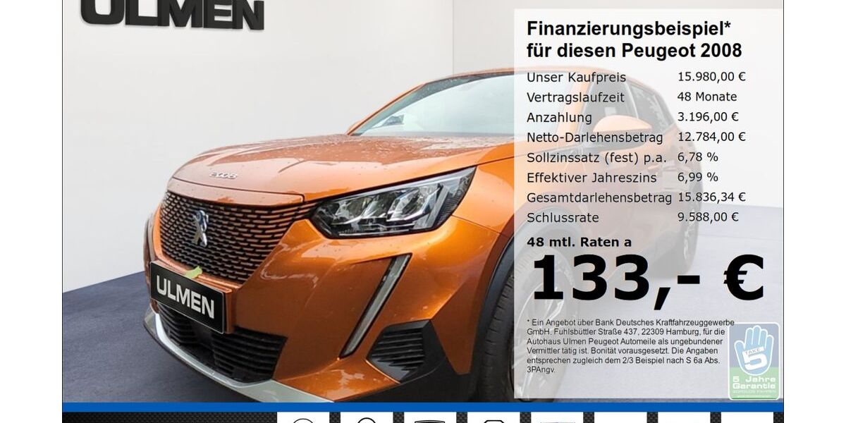 Peugeot 2008 32.135 km 15.480 &euro; Düsseldorf 40233
