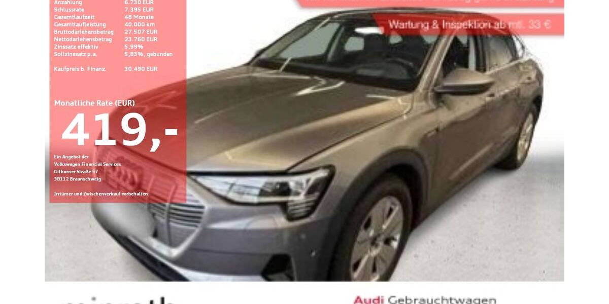 Audi e-tron 45.875 km 27.740 &euro; Moers-Hülsdonk 47441