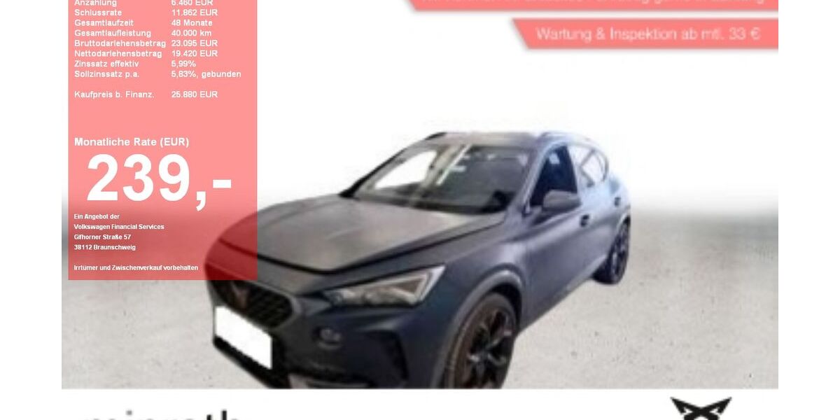 Cupra Formentor 56.930 km 24.590 &euro; Moers-Hülsdonk 47441