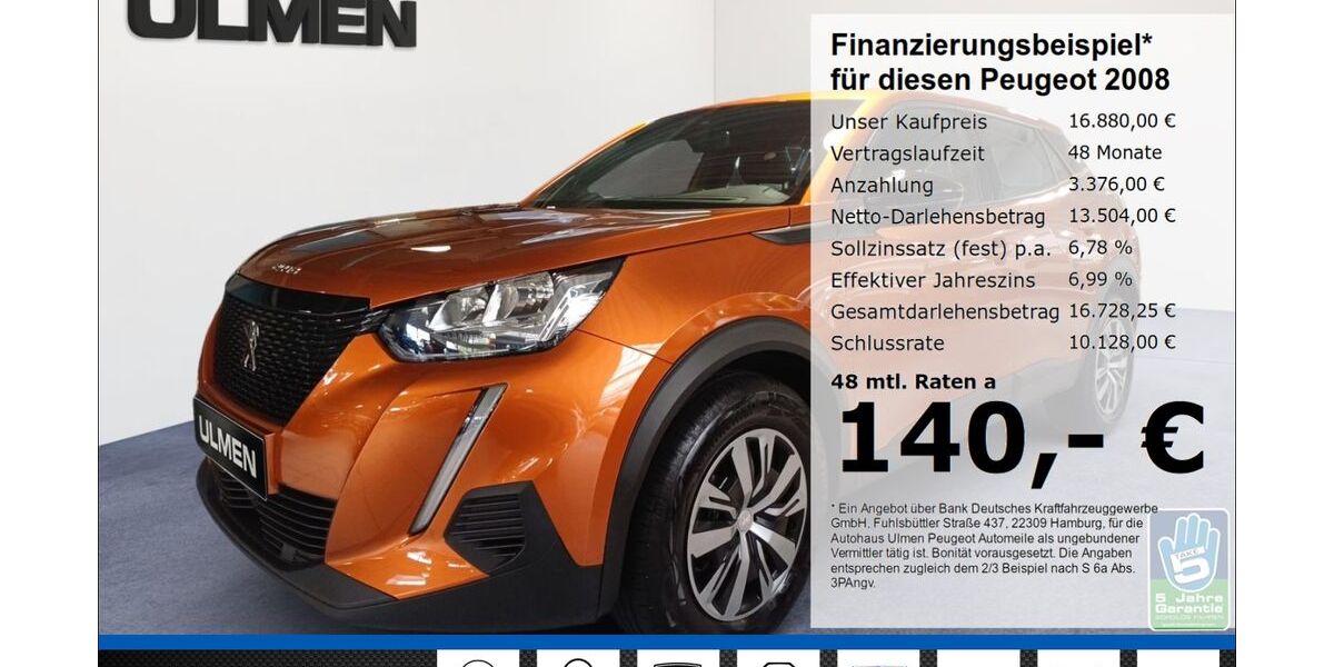 Peugeot 2008 23.588 km 16.480 &euro; Düsseldorf 40233