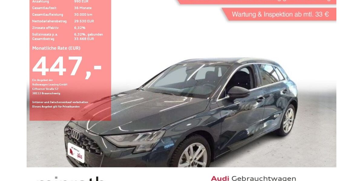 Audi A3 10.077 km 28.980 &euro; Moers-Hülsdonk 47441