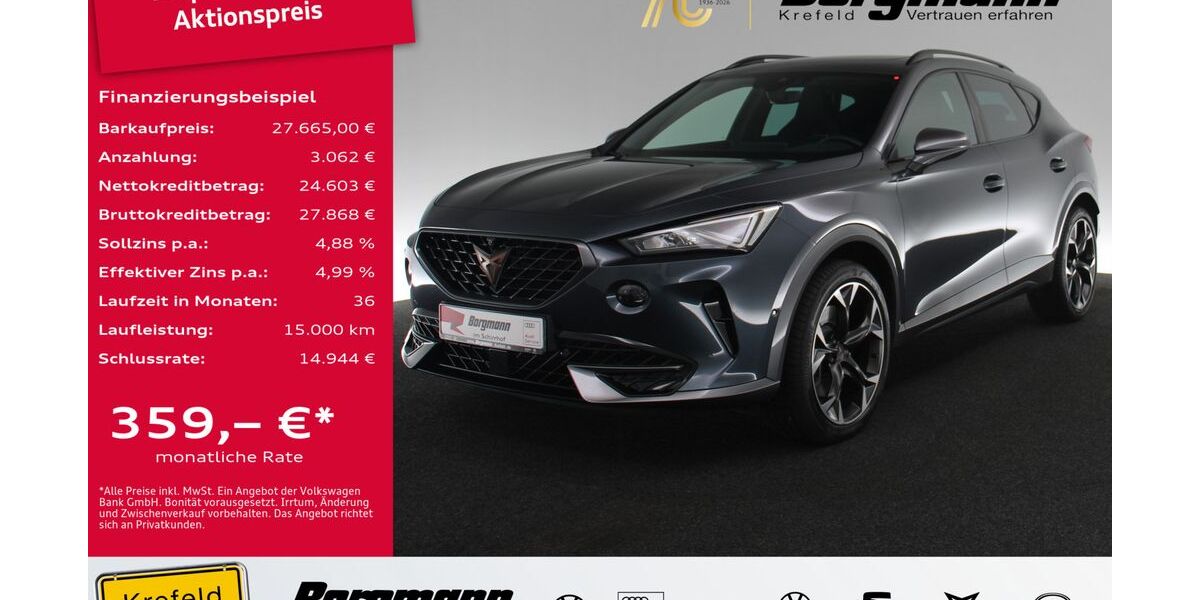 Cupra Formentor 69.512 km 26.887 &euro; Krefeld 47803