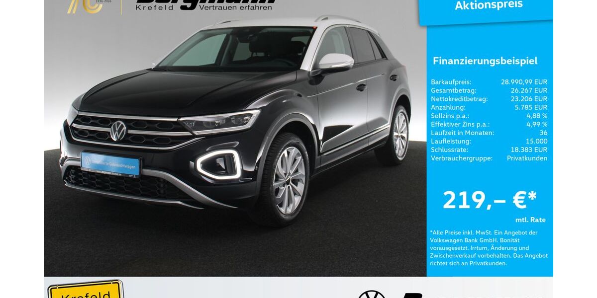 VW T-Roc 19.100 km 28.662 &euro; Krefeld 47803