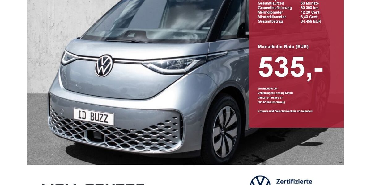 VW ID. Buzz 5.862 km 53.980 &euro; Düsseldorf 40474