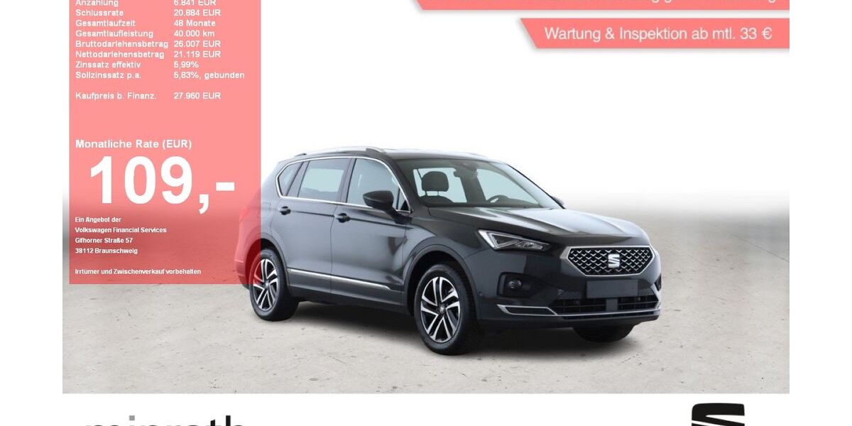 Seat Tarraco 56.880 km 26.450 &euro; Moers-Hülsdonk 47441