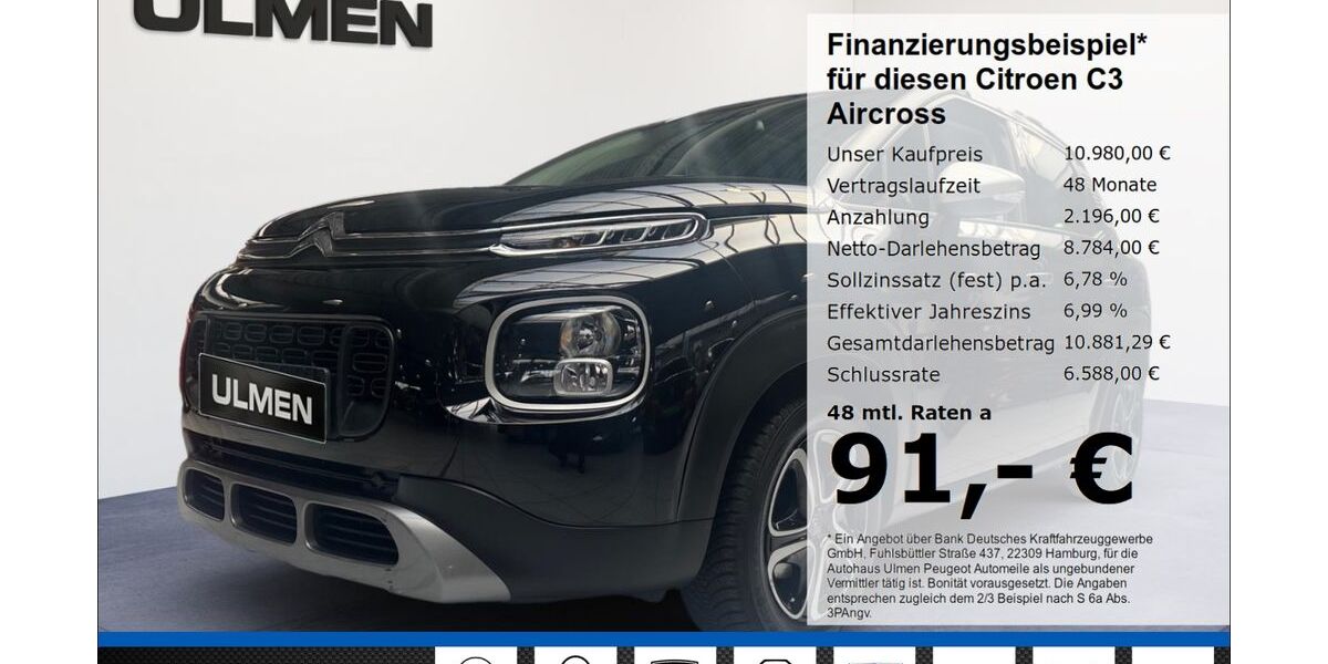 Citroen C3 Aircross 69.153 km 10.980 &euro; Düsseldorf 40233